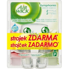 Air Wick Symphonia Magnolie & Třešeň + Zelené jablko elektrický osvěžovač 2 x 10 ml + strojek