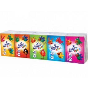 Linteo Kids mini papírové kapesníčky 3 vrstvé 10 x 10 kusů