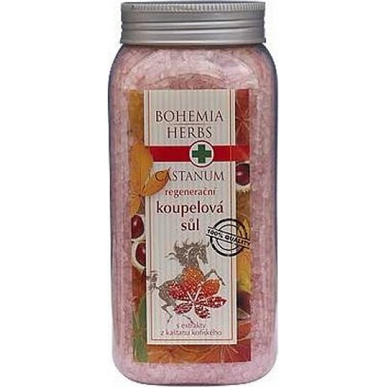 Bohemia Gifts Castanum Extrakt z kaštanu koňského regenerační sůl do koupele 900 g