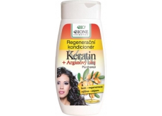 Bione Cosmetics Keratin & Arganový olej regenerační kondicionér na vlasy 260 ml