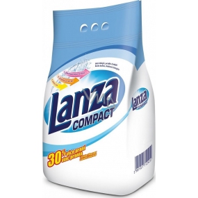 Lanza Compact prací prášek na bílé prádlo 80 dávek 4,5 kg + 1,5 kg