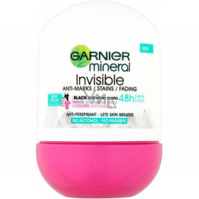 Garnier Mineral Invisible New Fresh Scent 48h kuličkový antiperspirant deodorant roll-on pro ženy 50 ml