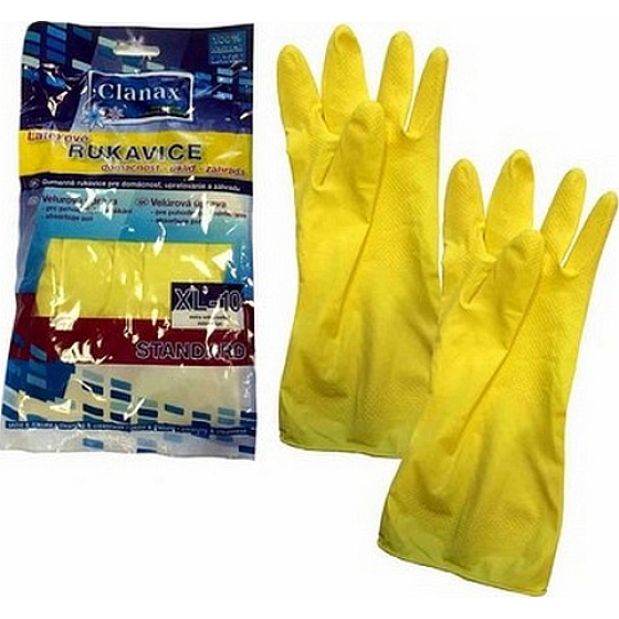 Clanax Standard Rukavice latexové L-9 velké 1 pár