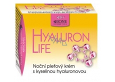 Bione Cosmetics Hyaluron Life s kyselinou hyaluronovou noční pleťový krém pro všechny typy pleti 51 ml