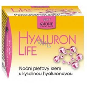 Bione Cosmetics Hyaluron Life s kyselinou hyaluronovou noční pleťový krém pro všechny typy pleti 51 ml