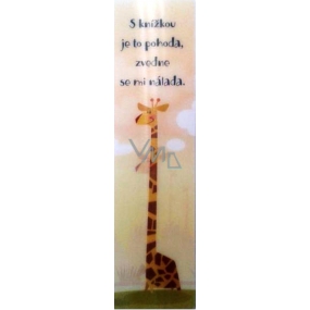 Albi Záložka Flip Flop 3D Žirafa, S knížkou je to pohoda,...19 x 5 cm