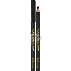 Dermacol 12h True Colour Eyeliner dřevěná tužka na oči 08 Black 2 g