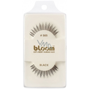 Bloom Natural nalepovací řasy z přírodních vlasů obloučkové černé č. 505 1 pár