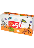 Bella Happy Baby Zvířátka ze zoo hygienické kapesníky 2 vrstvé 150 kusů