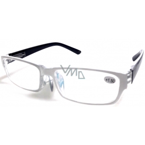 Berkeley Čtecí dioptrické brýle +1,5 plast bílé černé stranice 1 kus MC2062