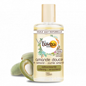 Lovea Bio Mandlový olej a vitamin A a E, zjemňující pleťový, tělový vlasový olej 50 ml