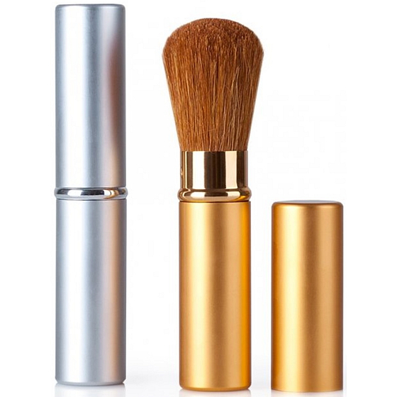 Diva & Nice Kosmetický štětec vysouvací s krytkou se syntetickými štětinami mini 9 cm