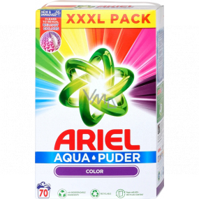 Ariel Aquapuder Color univerzální prací prášek na barevné prádlo 70 dávek 4,55 kg