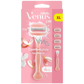 Gillette Venus ComfortGlide Spa Breeze holicí strojek se 3 břity + náhradní hlavice 4 kusy pro ženy