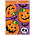 Okenní fólie halloween vykukující strašidla Dýně 30 x 42 cm