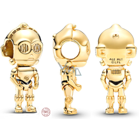 Charm Sterlingové stříbro 925 Marvel Star Wars C-3PO, korálek na náramek