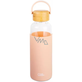 Albi Skleněná láhev silikon - oranžová 500 ml
