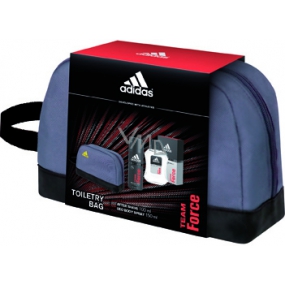 Adidas Team Force voda po holení 100 ml + deodorant sprej 150 ml + toaletní taška, kosmetická sada