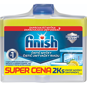 Finish Lemon čistič myčky duopack, 2× 250 ml Finish Lemon čistič myčky duopack, 2× 250 ml