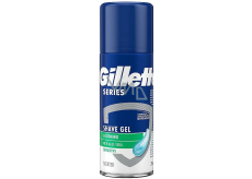 Gillette Series 3x Action Sensitive gel na holení pro muže 75 ml