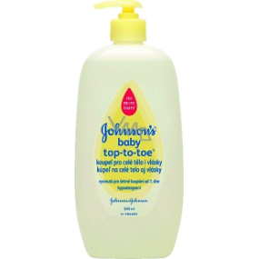 Johnsons Baby Top-to-toe koupel pro celé tělo i vlásky pumpička 500 ml