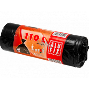 Alufix Pytle na odpad černé, 25 µ, 110 litrů, 70 x 100 cm, 10 kusů