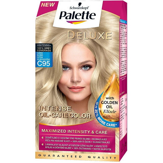 Schwarzkopf Palette Deluxe Intense Oil Care Color barva na vlasy C95 Super Blond