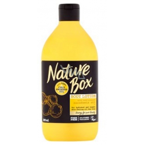 Naturel Box Makadamia Tělové mléko se 100% za studena lisovaným olejem, vhodné pro vegany 385 ml