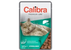 Calibra Premium Játra v omáčce kompletní krmivo pro dospělé sterilizované kočky kapsa 100 g