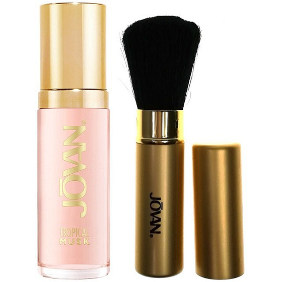 Jovan Tropical Musk parfémovaná voda pro ženy 59 ml + štětec, duopack v organzovém sáčku