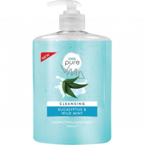 Cussons Pure Cleansing Eukalyptus a máta antibakteriální tekuté mýdlo na ruce 500 ml dávkovač