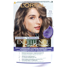 Loreal Paris Excellence Cool Creme barva na vlasy 7.11 Ultra popelavá blond