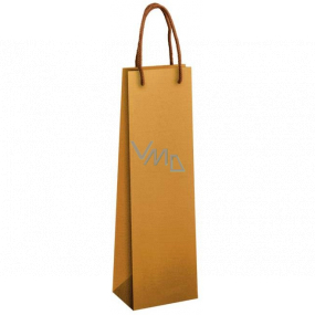 Ditipo Dárková papírová taška na láhev EKO 12 x 9 x 39 cm Přírodní hnědá
