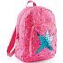 Miquelrius Batoh růžový s hvězdou se 2 přihrádkami 30 x 42 x 14 cm objem 20 l
