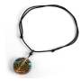 Orgonit amulet, generátor energie 3,5 cm na voskované šňůrce 60 cm