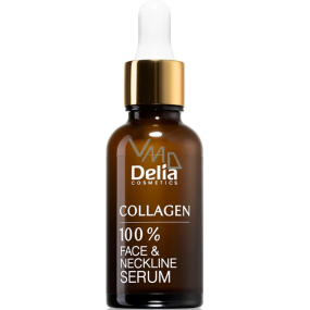 Delia Cosmetics Collagen hydratační pleťové sérum na obličej a krk s kolagenem 30 ml