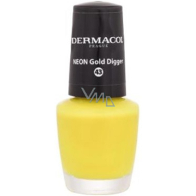 Dermacol Neon Nail Polish Neonový lak na nehty 43 Gold Digger 5 ml