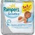 Pampers Sensitive čistící vlhčené ubrousky pro děti 3 + 1 kus