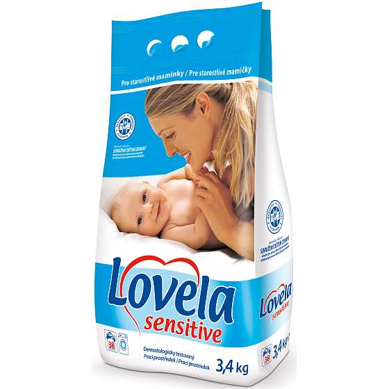Lovela Sensitive prací prášek pro děti 38 dávek 3,4 kg