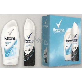 Rexona FW Invisible Aqua Freshness & Care sprchový gel 250 ml + Invisible Aqua deodorant sprej pro ženy 150 ml, kosmetická sada