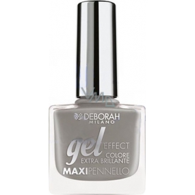 Deborah Milano Gel Effect Nail Enamel gelový lak na nehty 44 Dark Grey 11 ml