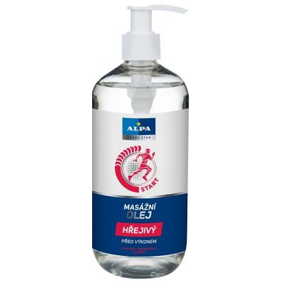 Alpa Sport Star Hřejivý masážní olej 500 ml