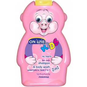 On Line Kids Limonáda 2v1 sprchový gel a šampon na vlasy pro děti 250 ml