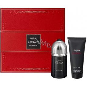 Cartier Pasha Edition Noire toaletní voda pro muže 150 ml + sprchový gel 100 ml, dárková sada