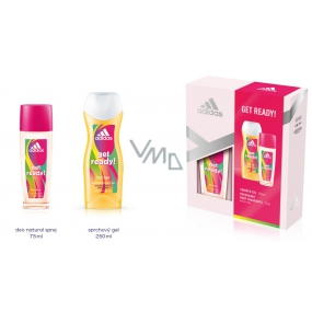 Adidas Get Ready! for Her parfémovaný deodorant sklo 75 ml + sprchový gel 250 ml, kosmetická sada