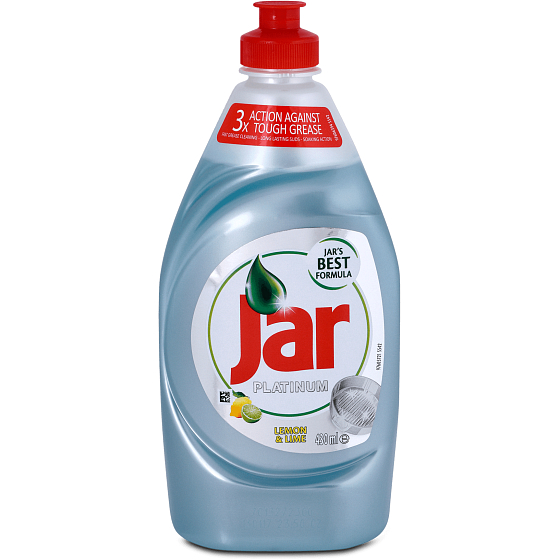 Jar Platinum Lemon & Lime Prostředek na ruční mytí nádobí 430 ml