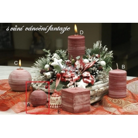 Lima Wellness Vánoční fantazie aroma svíčka koule průměr 60 mm 1 kus