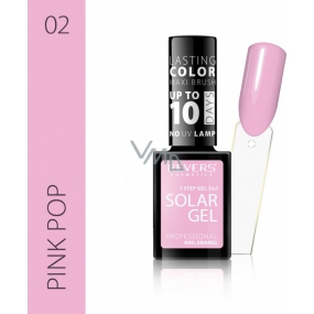 Revers Solar Gel gelový lak na nehty 02 Pink Pop 12 ml