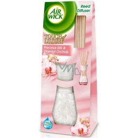 Air Wick Reed Diffuser Precious Silk & Oriental Orchids - Vzácné hedvábí a orchideje z orientu vonné tyčinky osvěžovač vzduchu 30 ml