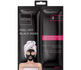 Gabriella Salvete Black Peel Off černá slupovací pleťová maska s aktivním uhlím 2 x 8 ml